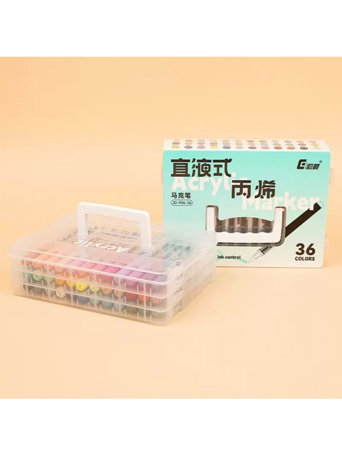 36pceStraight-Liquid Acrylic Marker