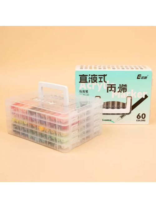 60pceStraight-Liquid Acrylic Marker