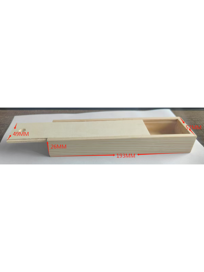 EMPTY Narrow Wooden Box